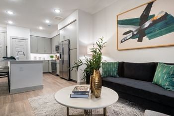 Studio, one, and two bedroom residences and townhomes